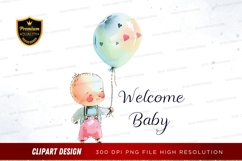 Welcome baby clipart png Product Image 1