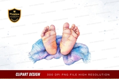 Baby feet clipart png Product Image 1