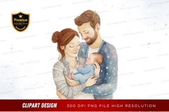 Happy family with newborn Product Image 1