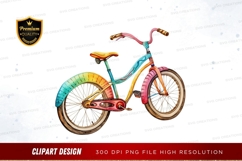 Colorful bicycle clipart png Product Image 1