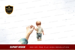 Hand holding baby's hand clipart png Product Image 1