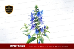 Blue bell flower clipart png Product Image 1
