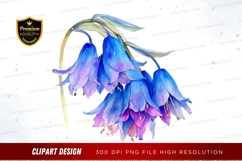 Bluebell flowers clipart png Product Image 1