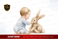 Baby and bunny Product Image 1