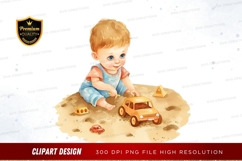 Baby playing with toys clipart png Product Image 1