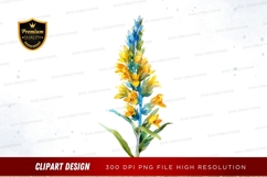 Watercolor flower clipart png Product Image 1
