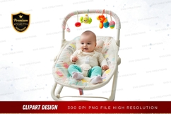 Baby in a swing clipart png Product Image 1