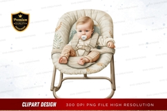 Baby in a bouncer seat clipart png Product Image 1
