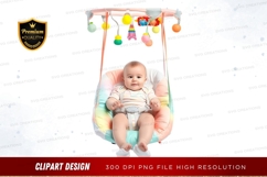Baby in a swing with toys Product Image 1