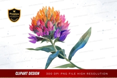 Vibrant flower clipart png Product Image 1