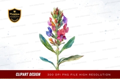 Colorful flower clipart png Product Image 1