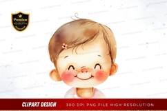 Cute baby girl clipart png Product Image 1