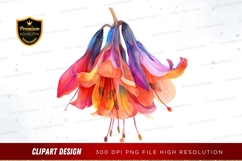 Vibrant fuchsia flowers clipart png Product Image 1