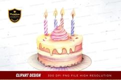 Delightful birthday cake clipart png Product Image 1