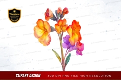 Bright bouquet of flowers clipart png Product Image 1