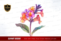 Vibrant flower clipart png Product Image 1