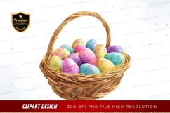 Easter basket with colorful eggs Product Image 1