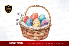 Easter basket with decorated eggs Product Image 1
