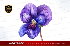 Purple flower clipart png Product Image 1