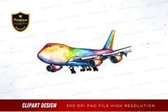Colorful airplane clipart png Product Image 1