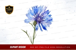 Blue flower clipart png Product Image 1