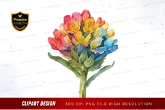Vibrant rainbow flower Product Image 1