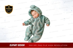 Sleeping baby in dinosaur costume Product Image 1