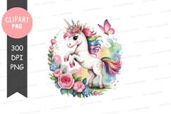 Magical unicorn clipart png Product Image 1