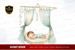 Sleeping baby in a canopy hammock Product Image 1
