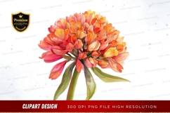 Vibrant flower bouquet clipart png Product Image 1
