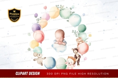 Baby celebration with balloons and toys Product Image 1
