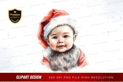 Baby santa clipart png Product Image 1