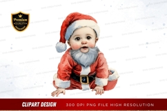 Baby santa claus clipart png Product Image 1