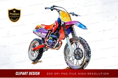 Colorful dirt bike clipart png Product Image 1
