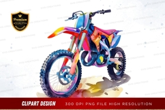 Colorful dirt bike clipart png Product Image 1