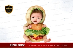 Baby in hamburger costume Product Image 1
