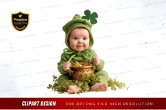 Baby leprechaun clipart png Product Image 1