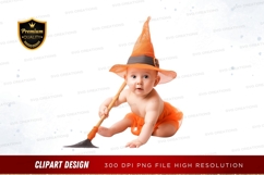 Baby witch clipart png Product Image 1