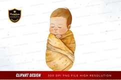 Sleeping baby clipart png Product Image 1