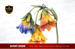 Colorful bell-shaped flowers clipart png Product Image 1