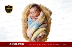 Sleeping baby in a cozy nest Product Image 1