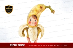 Banana child clipart png Product Image 1