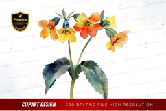 Vibrant flower clipart png Product Image 1