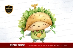 Taco character clipart png Product Image 1