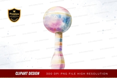 Colorful maraca clipart png Product Image 1