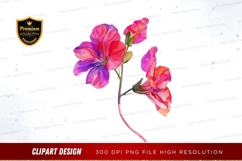 Vibrant flower clipart png Product Image 1