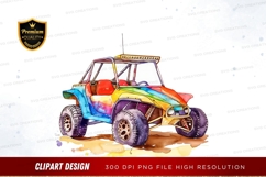Colorful off-road vehicle clipart png Product Image 1