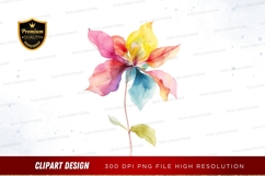 Colorful flower clipart png Product Image 1
