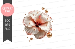 Elegant hibiscus flower clipart png Product Image 1