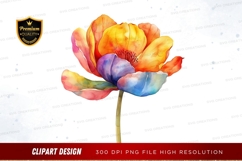 Vibrant flower clipart png Product Image 1